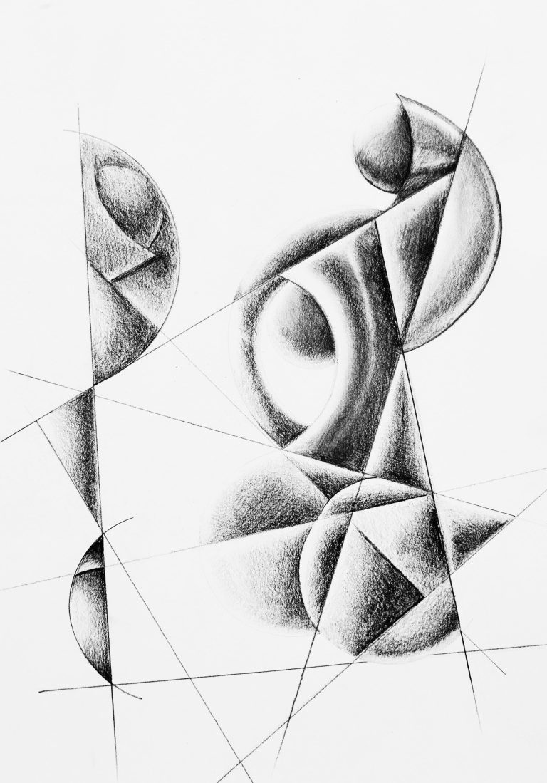 mila-talo-graphic-pencil-abstract-woman-mirro-5