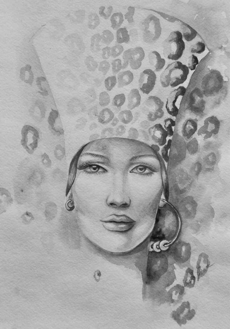 mila-talo-watercolor-monochrom-b-w-leo-print-1-2019
