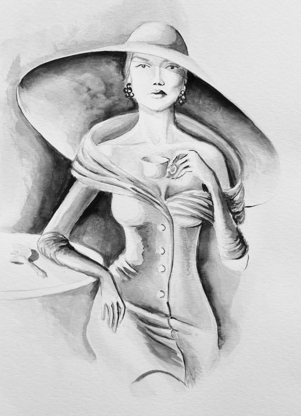 LADY IN CAFE